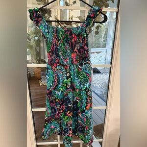 Lilly Pulitzer Multicolor Girls Smocked dress Medium